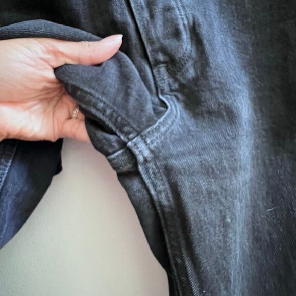 Abercrombie & Fitch The Dad High Rise Curve Love Women's Jean Size 25 Black - Picture 5 of 9